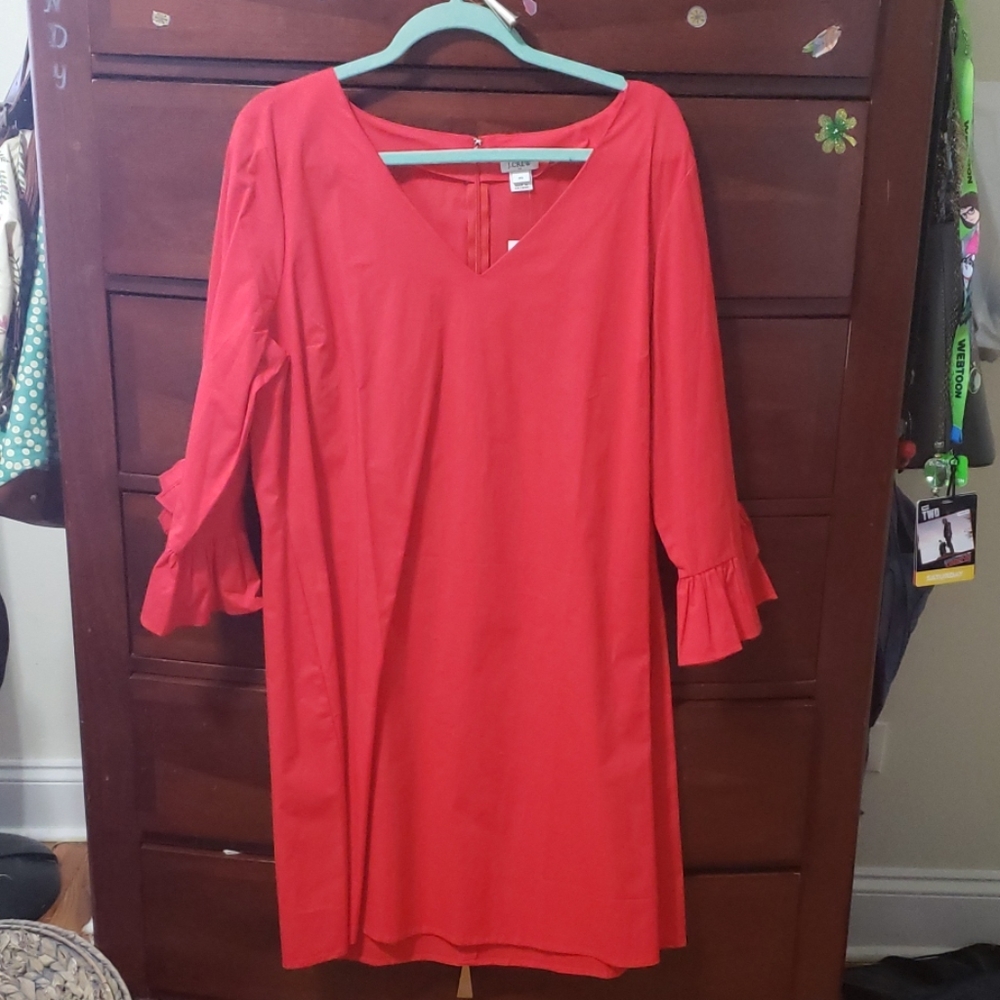 J. Crew Ruffle Sleeved Dress